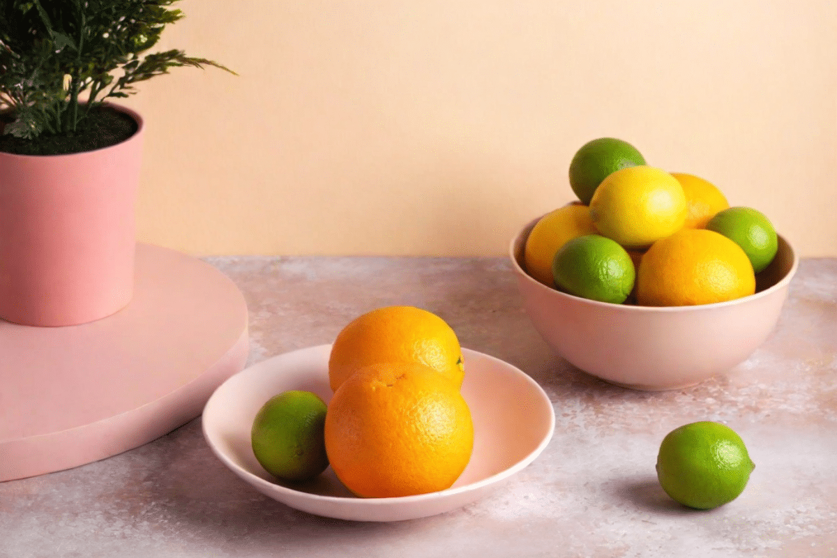 how to store fruit and vegetables bowl of assorted citrus fruit on kitchen counter