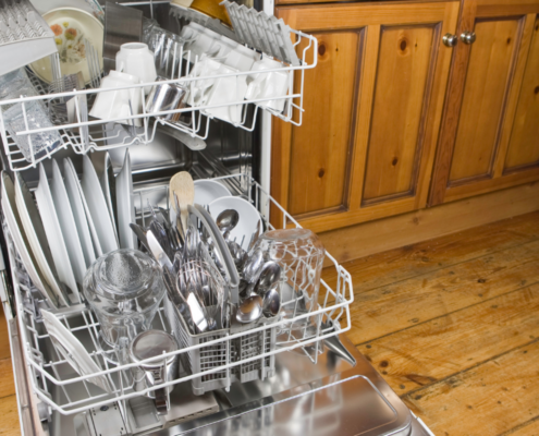 old dishwasher in traditional wood kitchen why is my dishwasher not cleaning