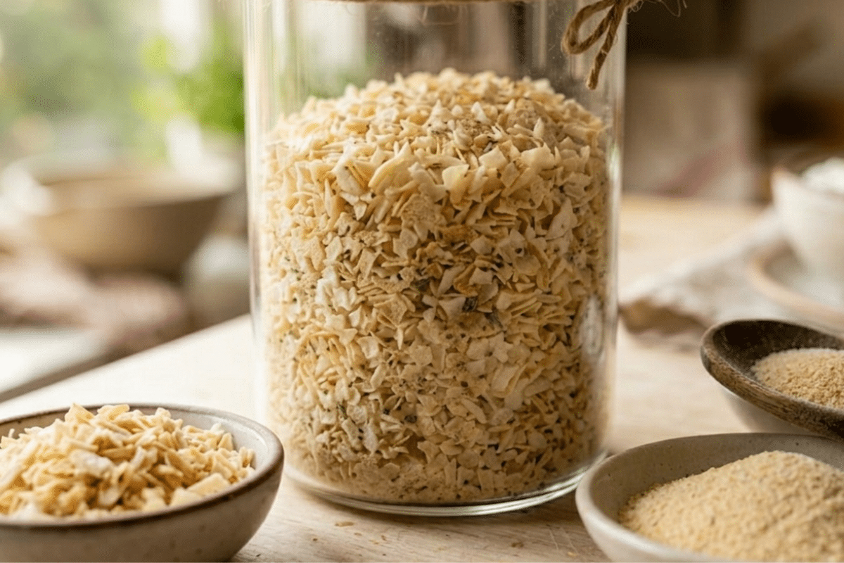 closeup of homemade onion soup mix copycat recipe lipton dip