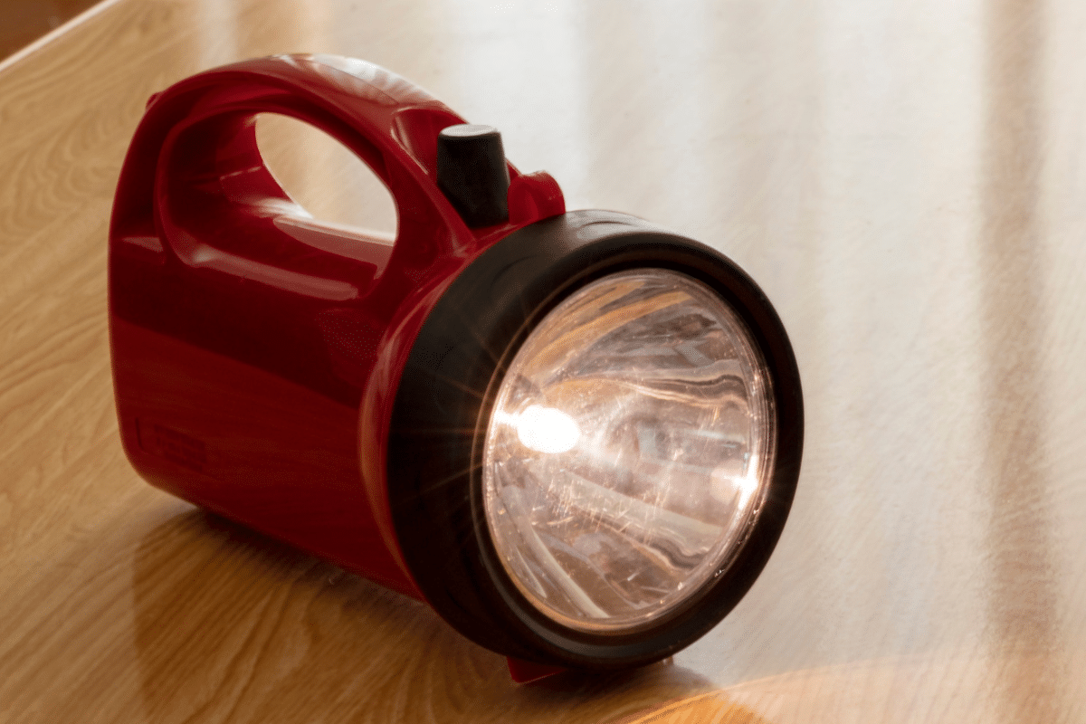 emergency flashlight or lantern for hurricane preparedness