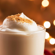 holiday drink with whipped cream