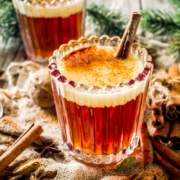 hot buttered rum festive holiday dessert drink party christmas