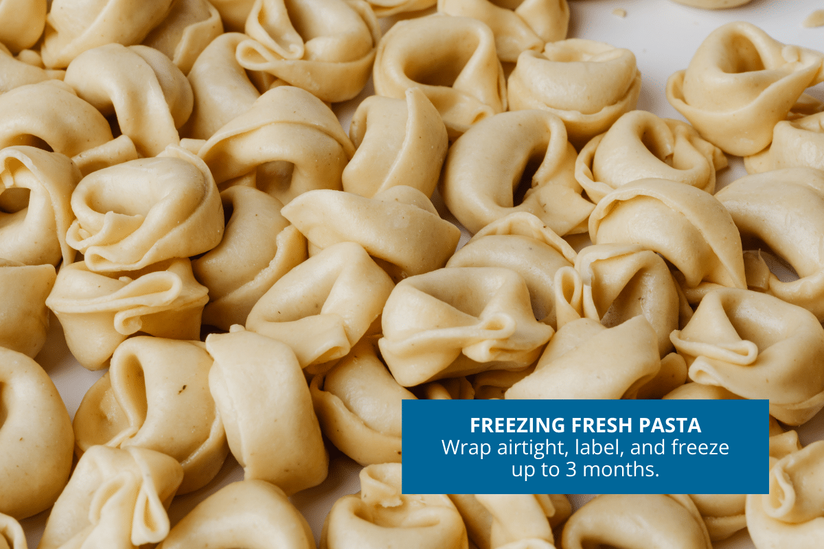 how to freeze fresh pasta tortellini