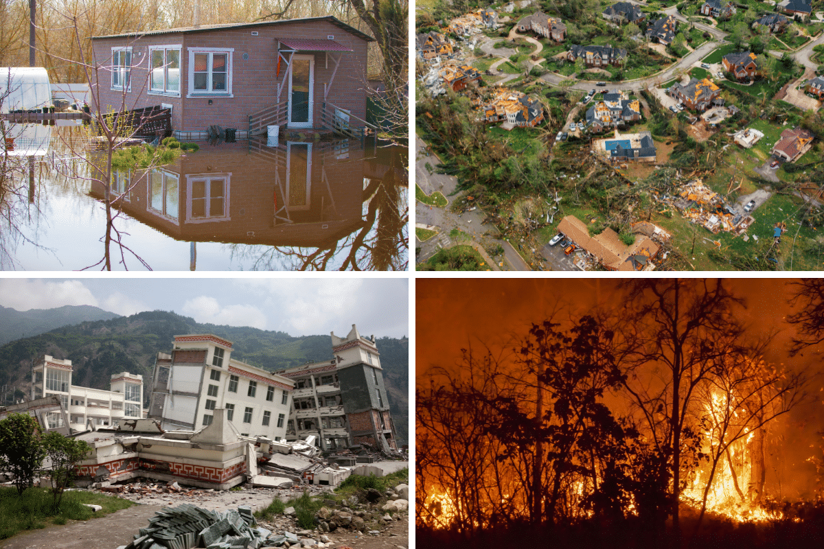 natural disasters preparedness flooding tornado earthquake wildfire