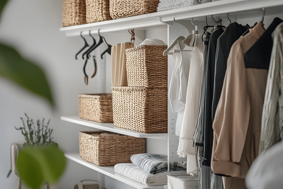 home closet organized 10 minute decluttering