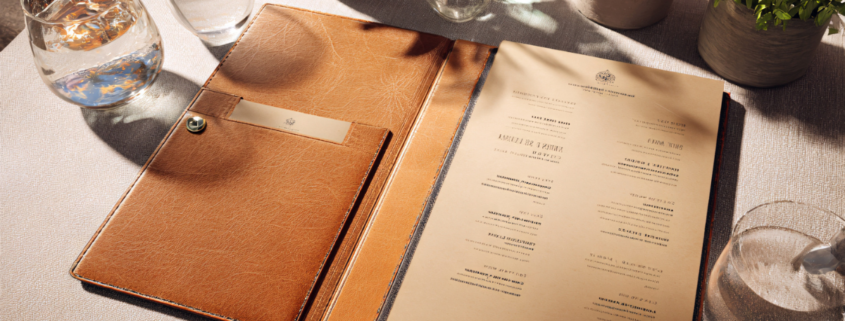 restaurant menu psychology cheat sheet glass of water gin and tonic