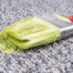 remove paint stains from carpet paintbrush stained green paint on low pile rug