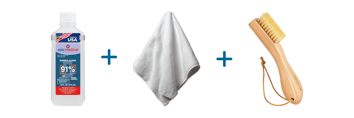 remove paint stains from carpet 91 percent isopropyl alcohol white clean cloth soft brush
