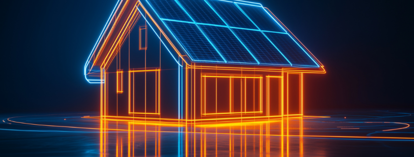 23 Energy-Saving Tips for Your Home That Cut Bills Fast neon blue and orange outline