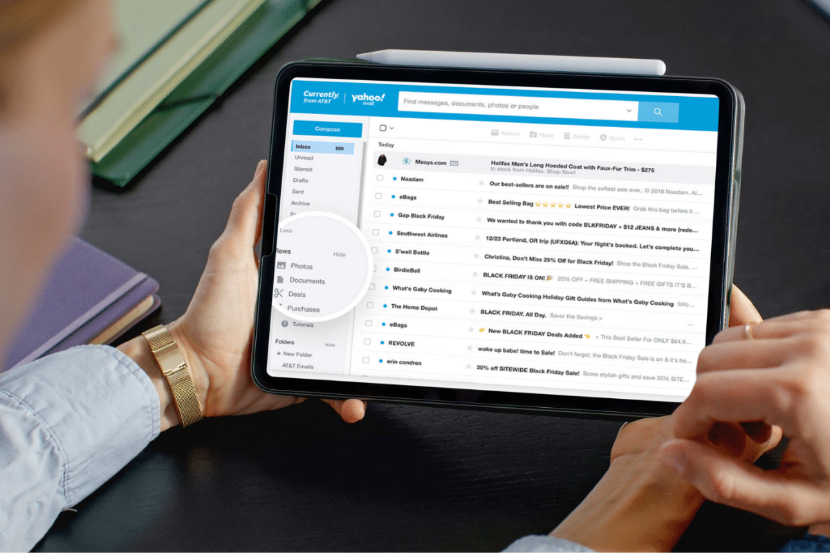 att email provider on tablet how to safelist an email address