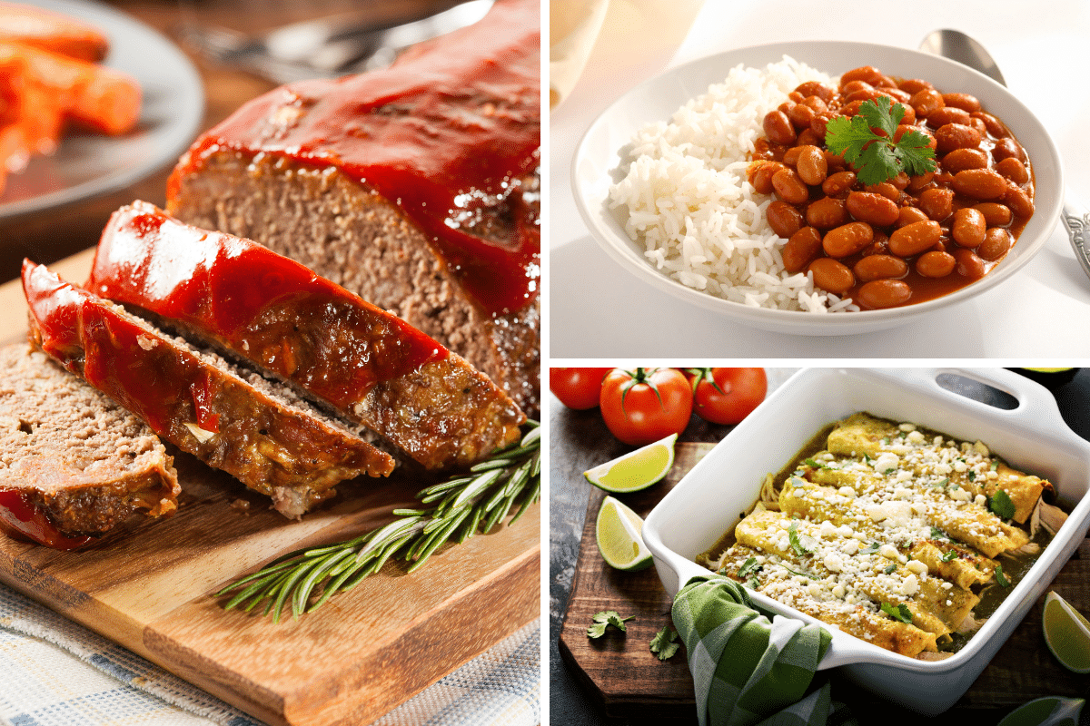 stretching protein in meatloaf enchiladas meatless options rice and red beans cost per serving