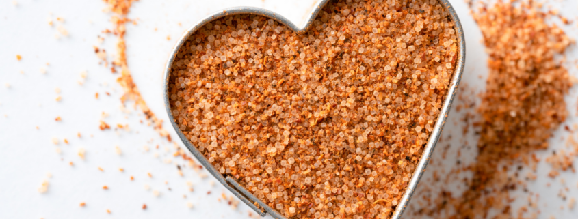 emerils original essence copycat recipe in heart shaped cookie cutter