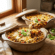 Spicy Beef & Black Bean Cavatappi Casserole