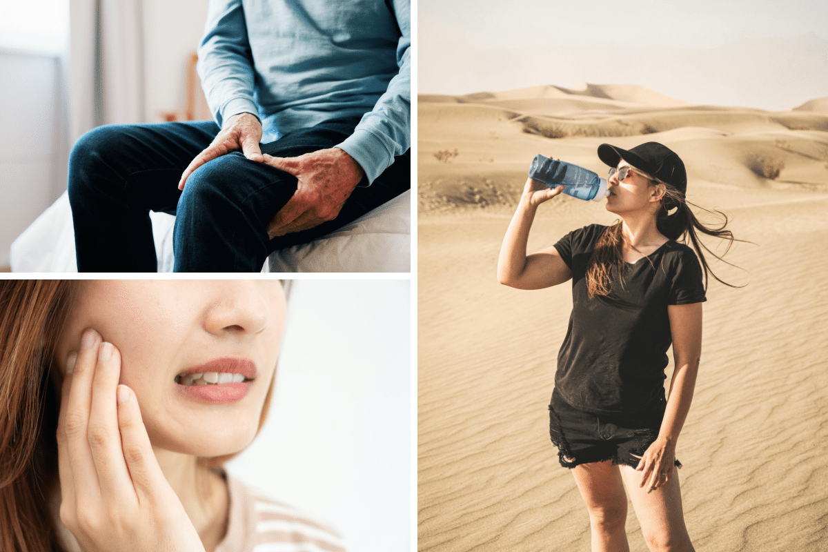 uses for pickle juice hydration electrolytes woman in desert muscle cramps tooth ache