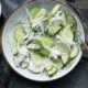 my grandma's cucumber salad recipe with sweet white onions