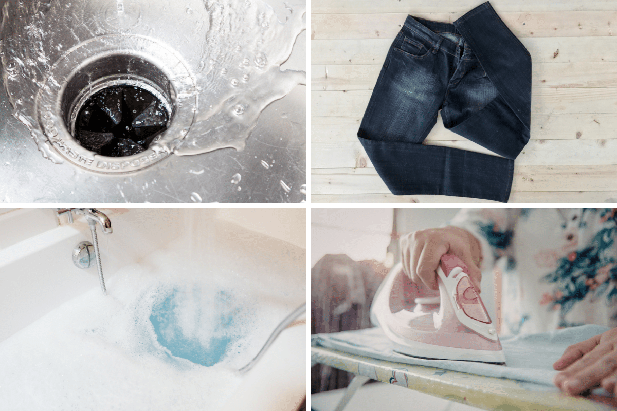 uses for salt garbage disposal jeans bath itchy skin clean steam iron
