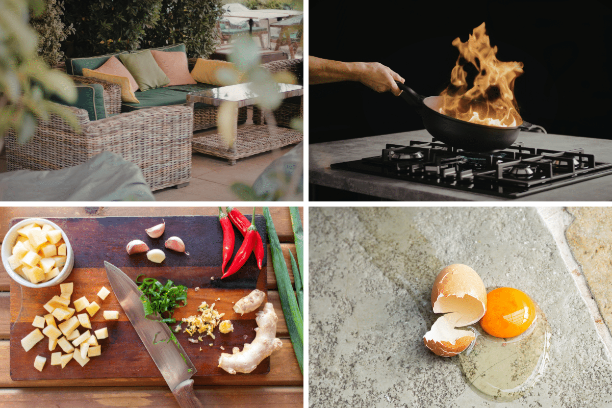 uses for salt wicker furniture small grease fire frying pan deodorize cutting board cracked egg on tile floor
