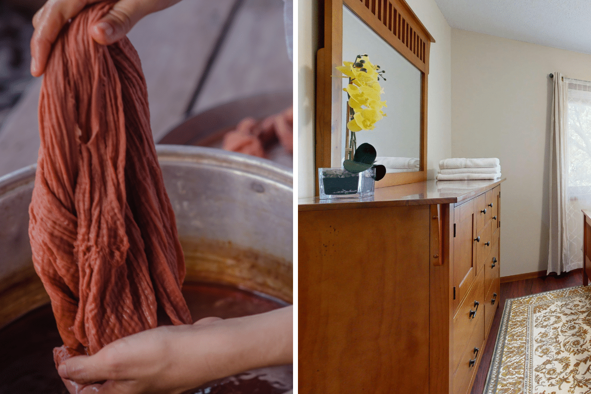 natural dye scratches on wood uses for coffee grounds