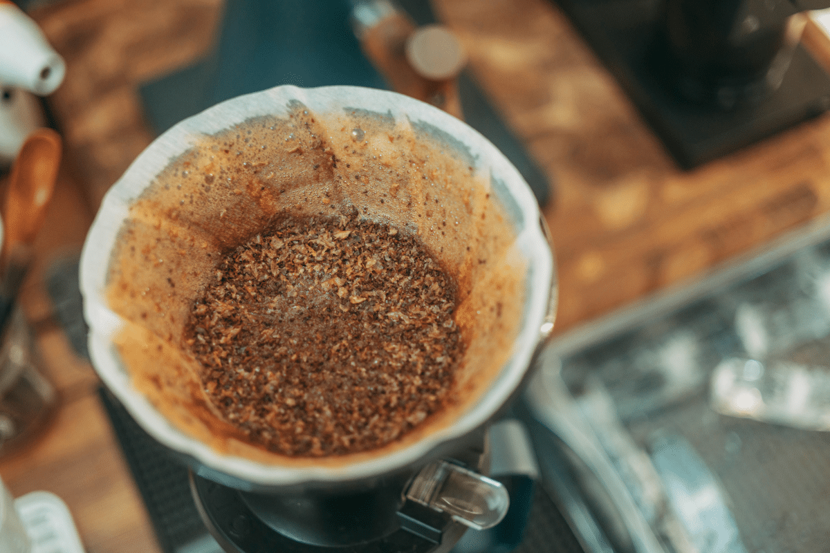uses for used coffee grounds in the kitchen garden