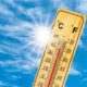 thermometer with blue sky 100 degrees summer kitchen odor prevention habit