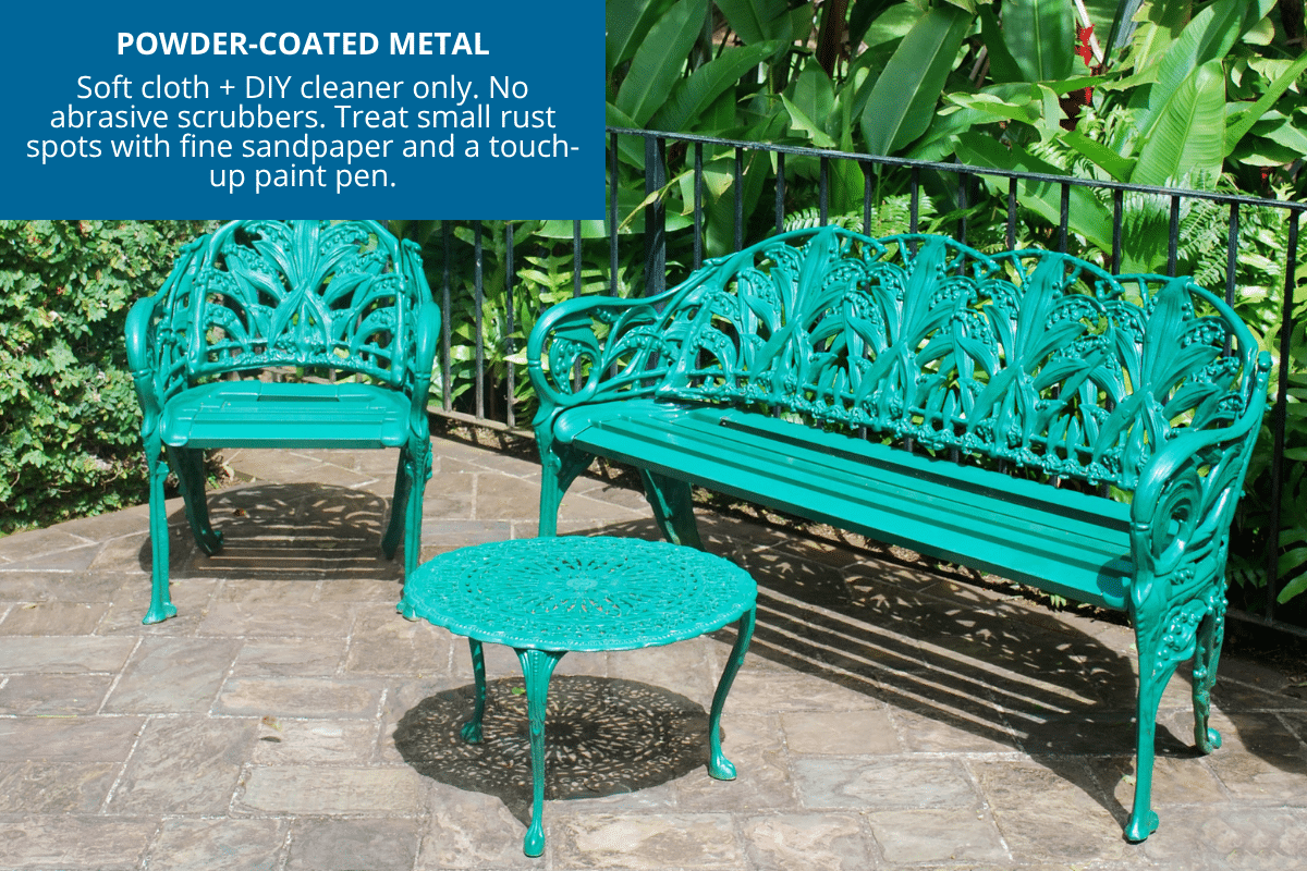 powder coated metal furniture