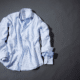 dress shirt on gray background DIY wrinkle release spray