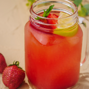 Homemade Strawberry Lemonade