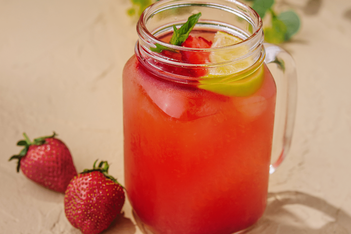 Homemade Strawberry Lemonade