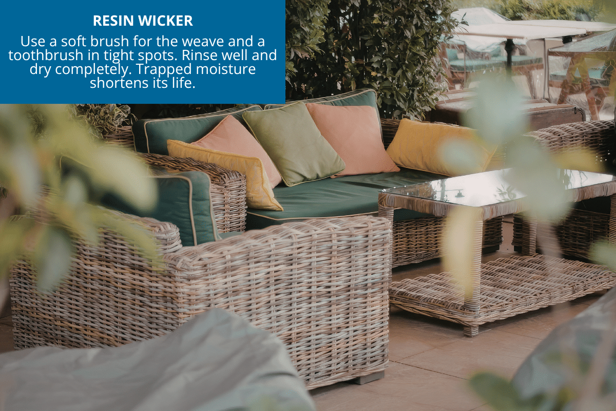 resin wicker outdoor furniture