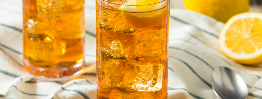 refreshing glasses of iced tea with fresh lemon slices and ice best way to make tea