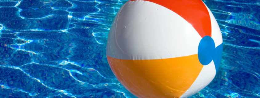 June prep to save time and money this summer beach ball in pool