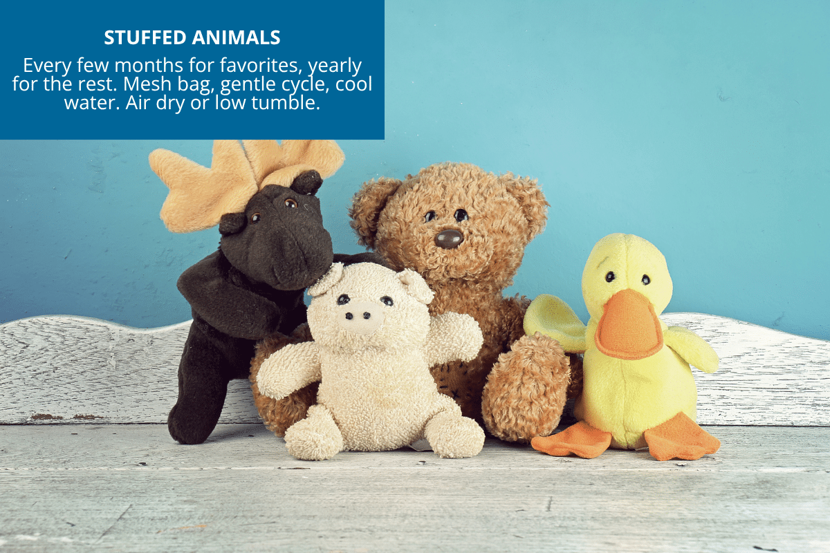 stuffed animals how often to clean
