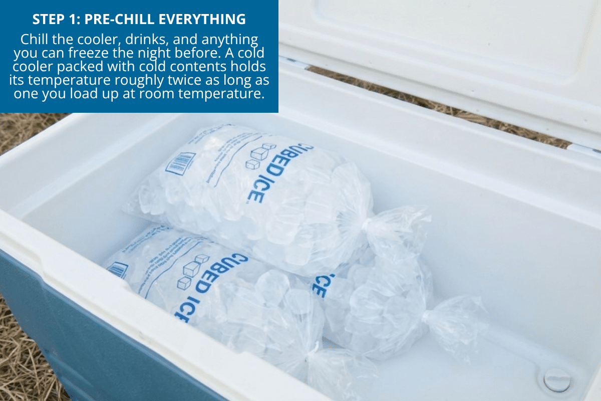 pre-chill everything cooler and drinks