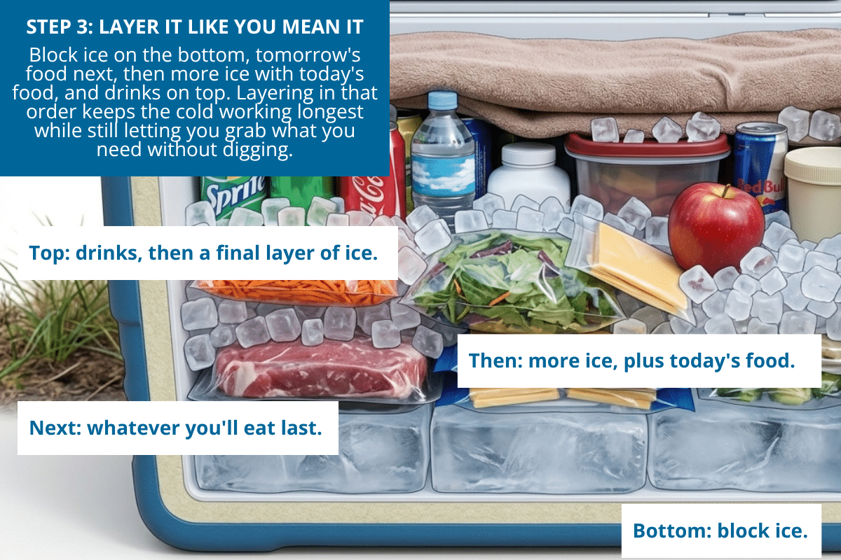 20260705 how to layer a cooler for maximum cold for 48 hours