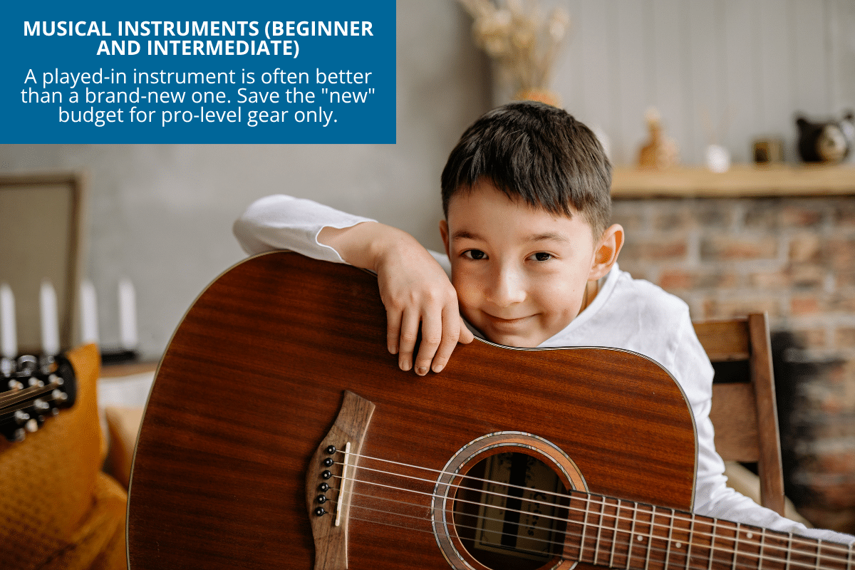 buy a used musical instrument for a beginning child