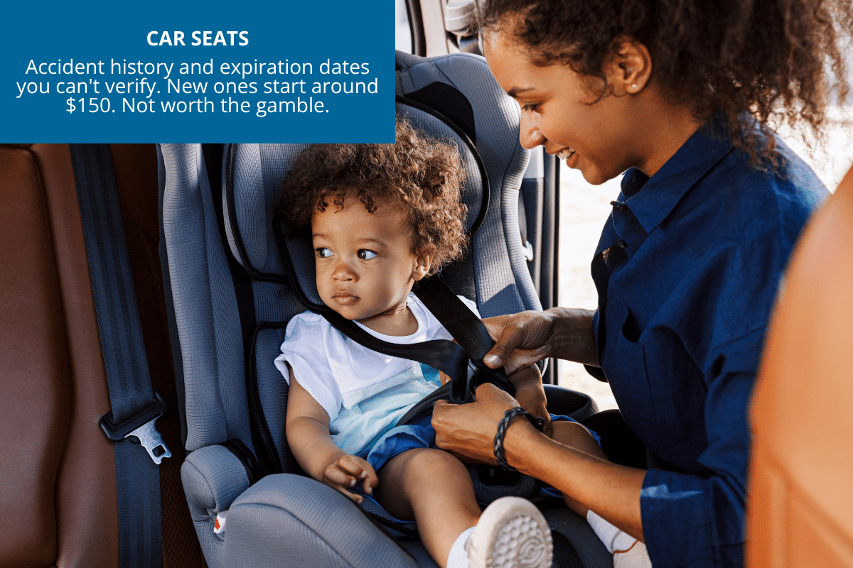 never buy a used car seat