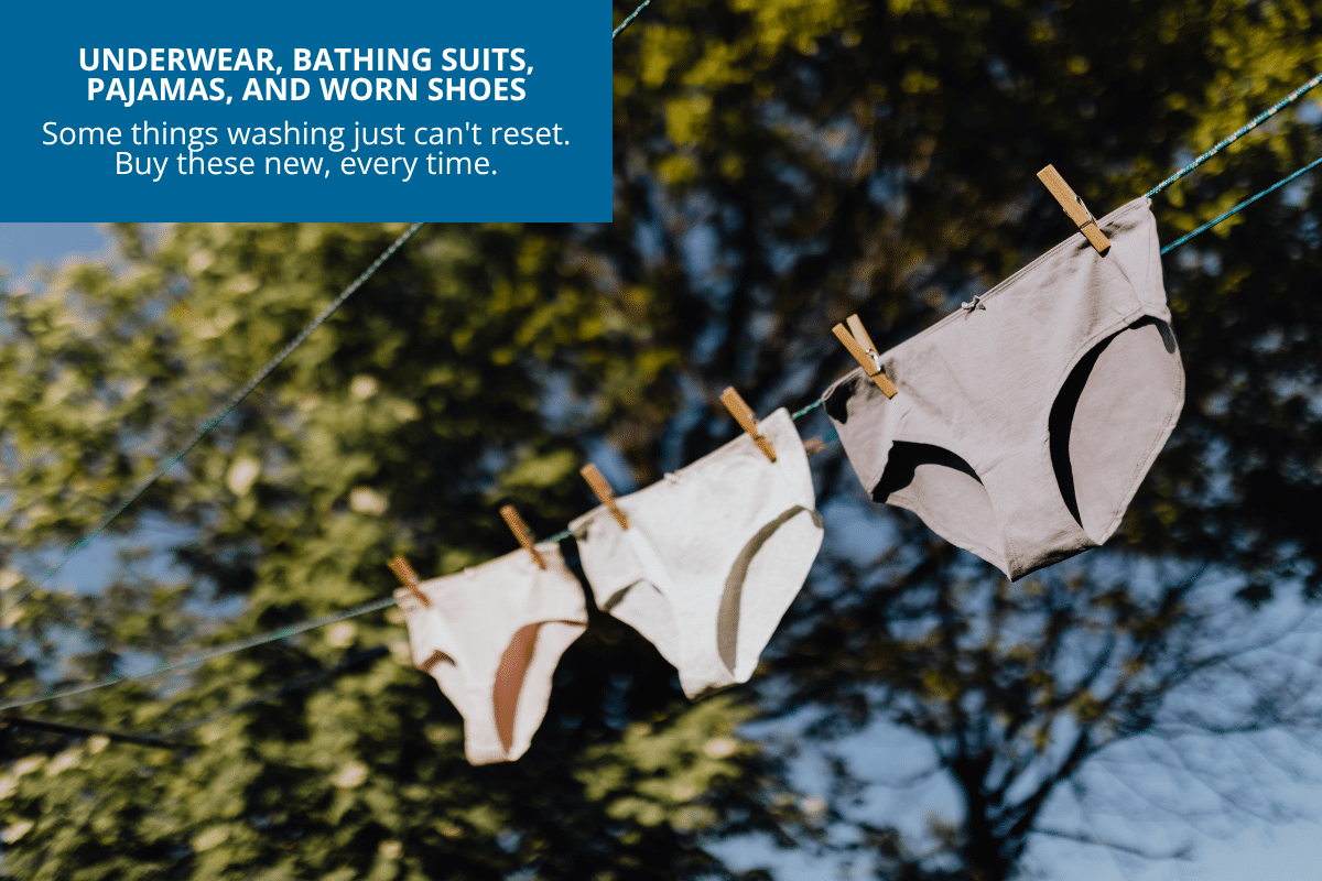 never buy used underwear hanging from a clothesline