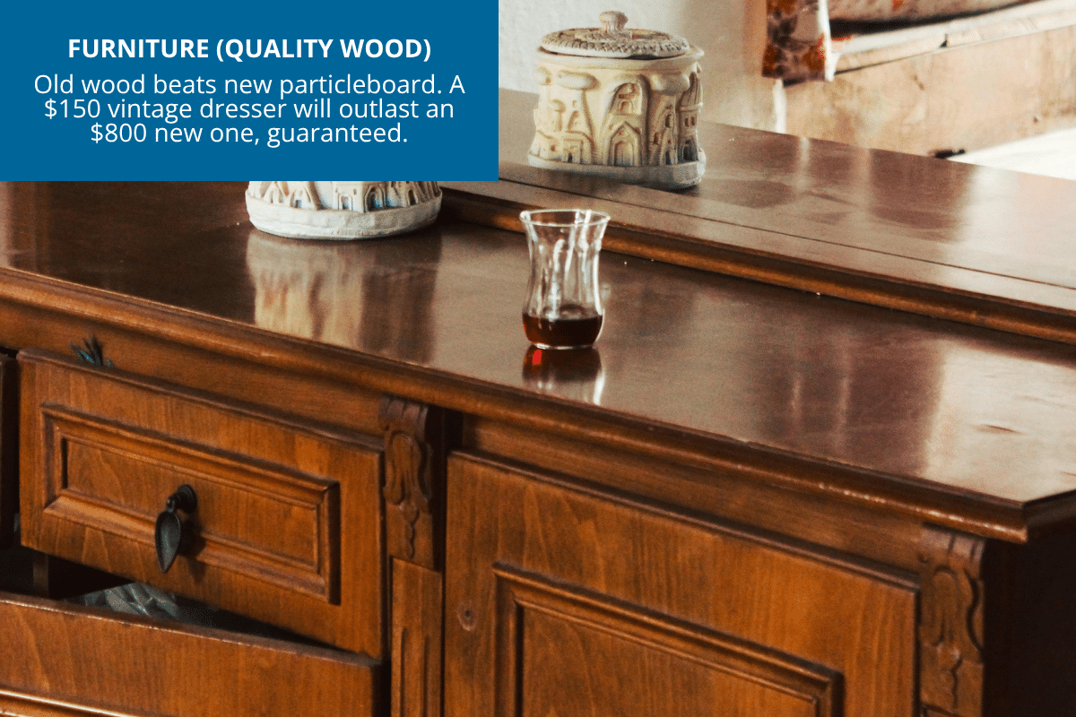 vintage wood dresser quality wood