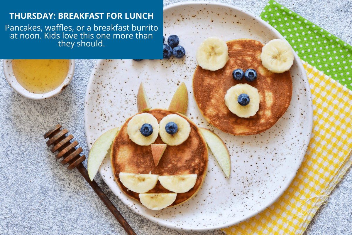 breakfast for lunch on thursdays kids lunch ideas