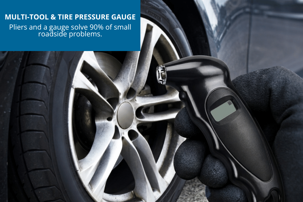 Multi-Tool and Tire Pressure Gauge