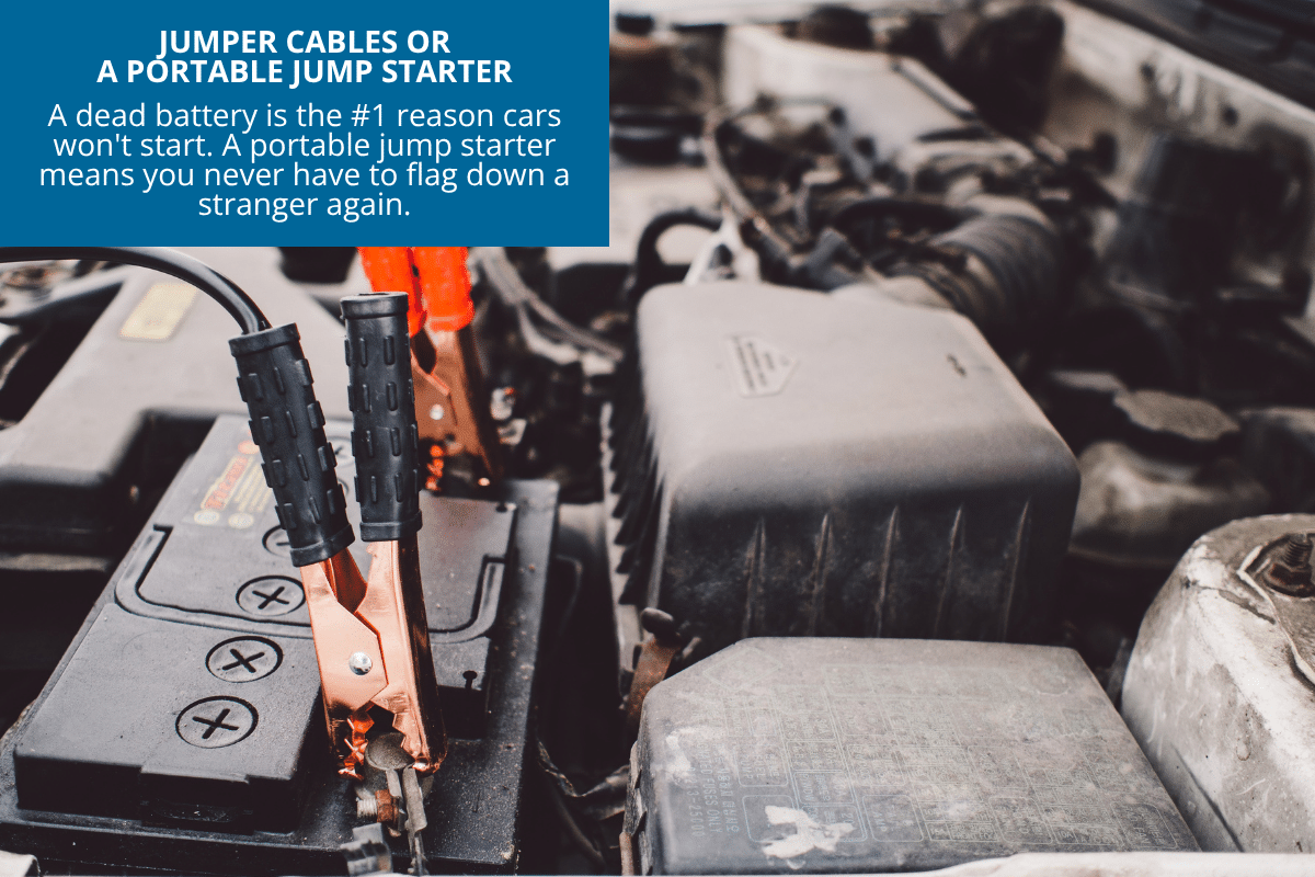 jumper cables or portable starter.