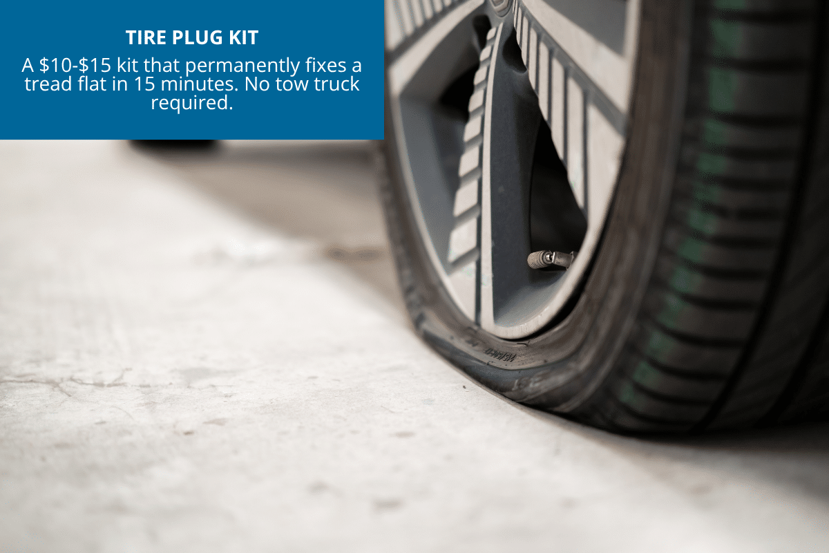tire repair plug kit flat tire roadside