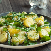 green beans with albacore and potatoes