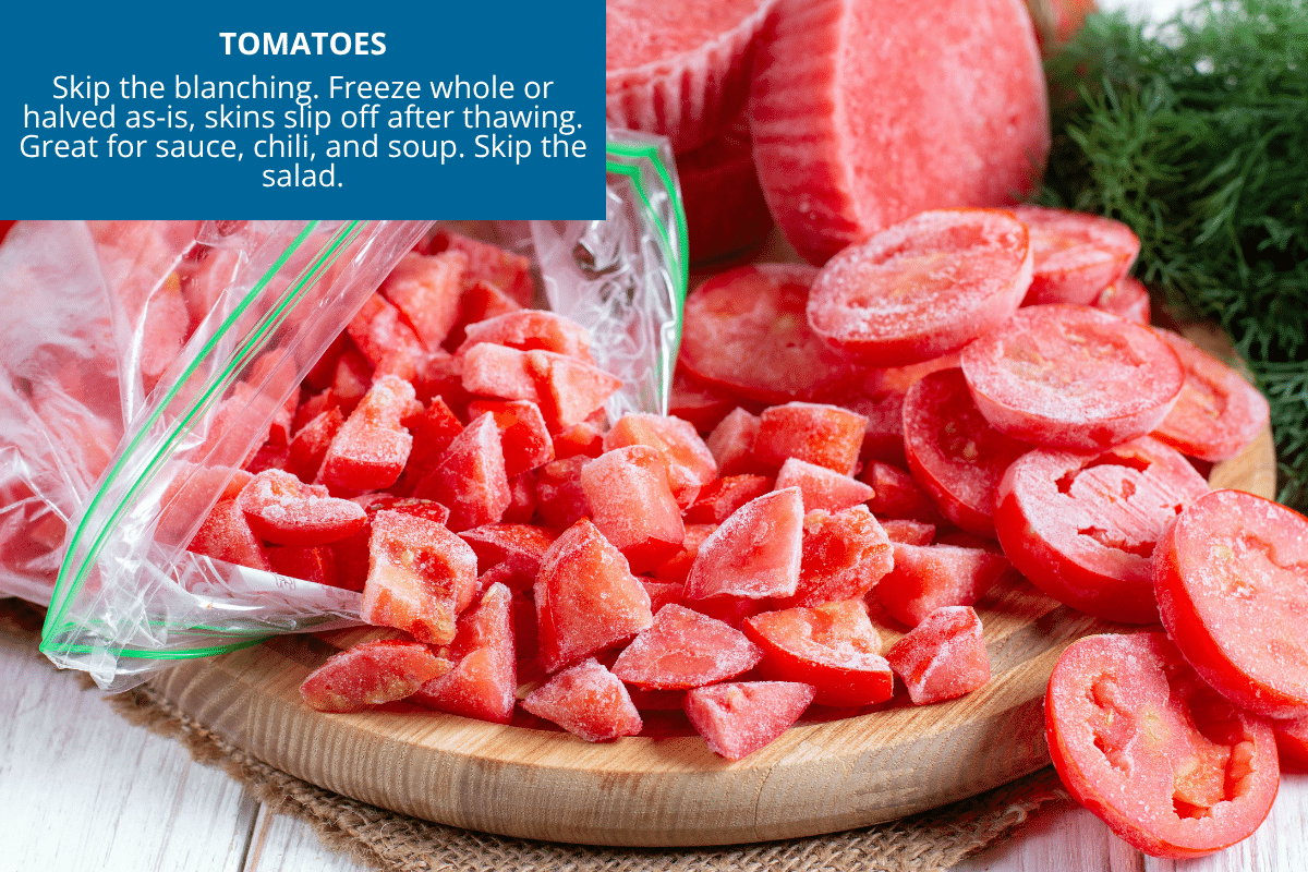 frozen tomatoes diced and sliced plus sauce