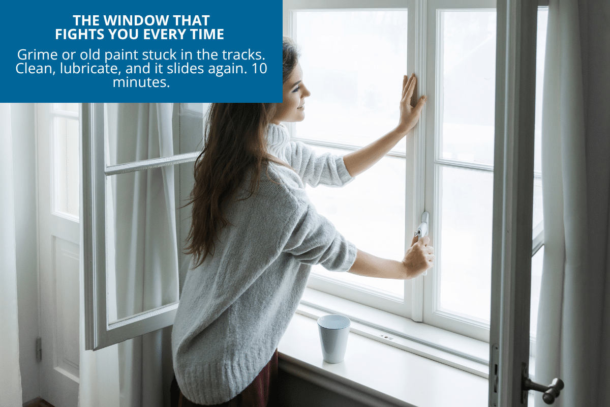 how to fix a sticky window that doesn't open easily