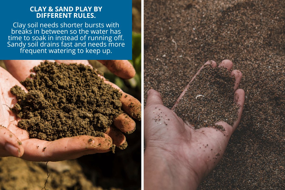 clay soil vs sandy soil and how it impacts watering your lawn