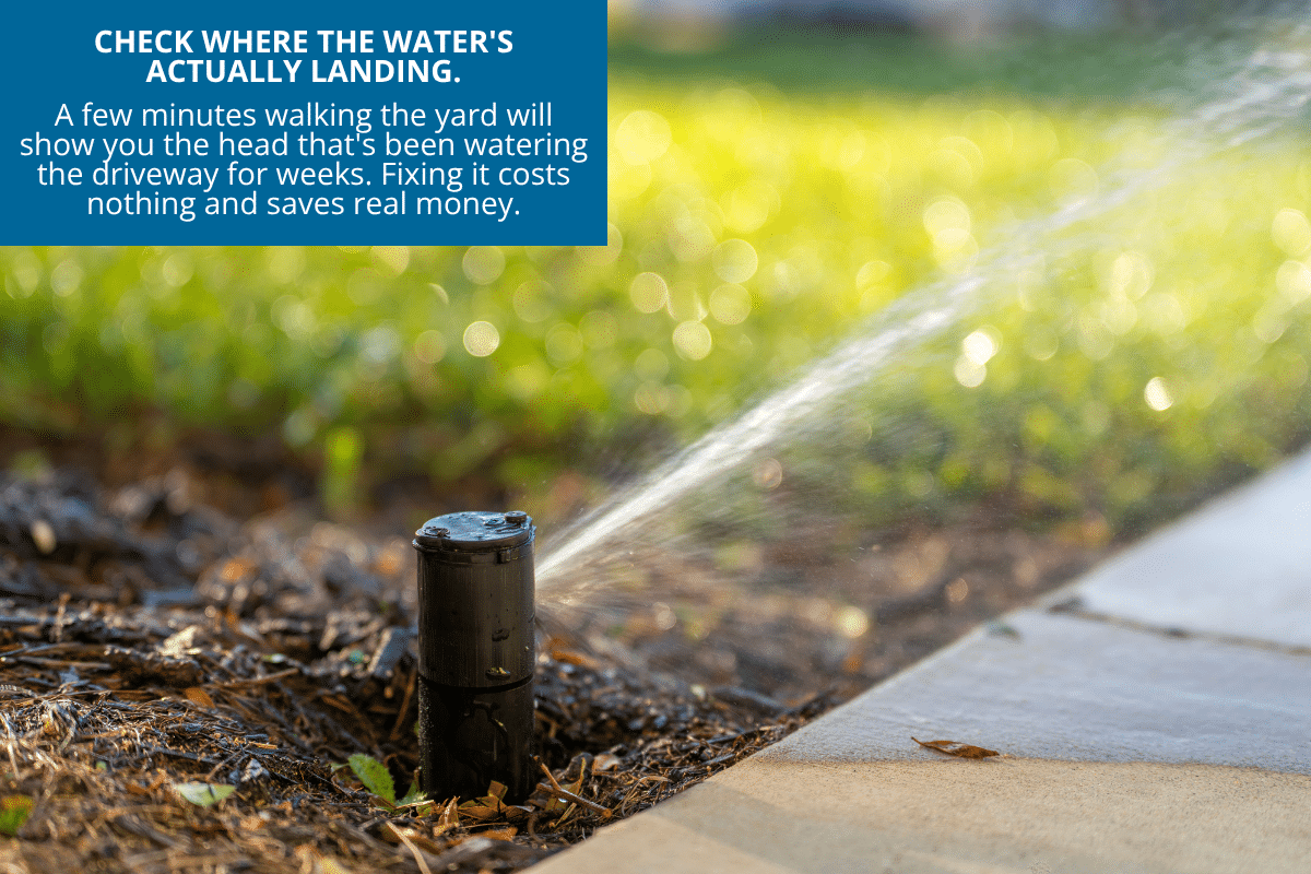 double check sprinkler system