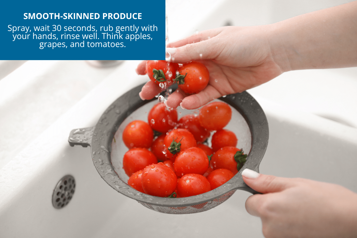 how to was smooth-skinned produce