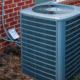 central AC maintenance air condenser outdoors
