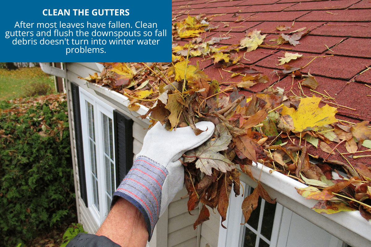 clean the gutters before winter to avoid problems